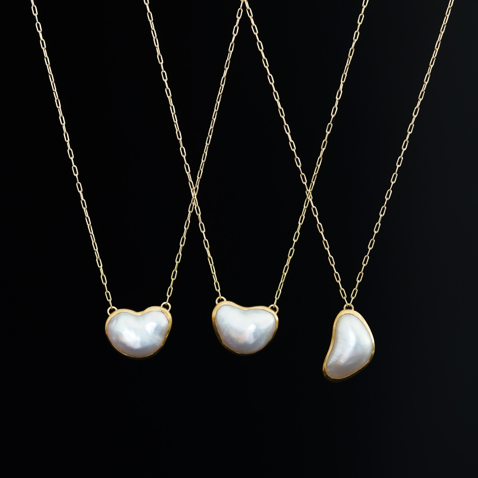 Half Keshi Pearl Necklace (SOURCE) - SOURCE objects