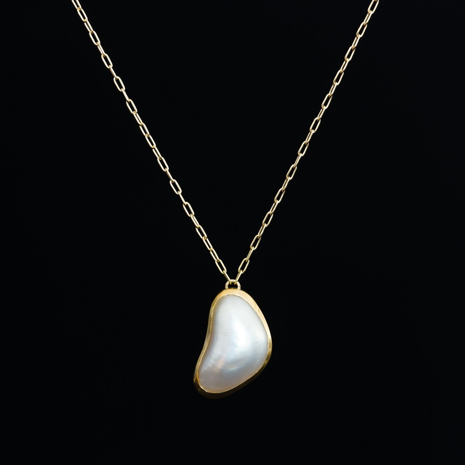 Half Keshi Pearl Necklace (SOURCE) - SOURCE objects