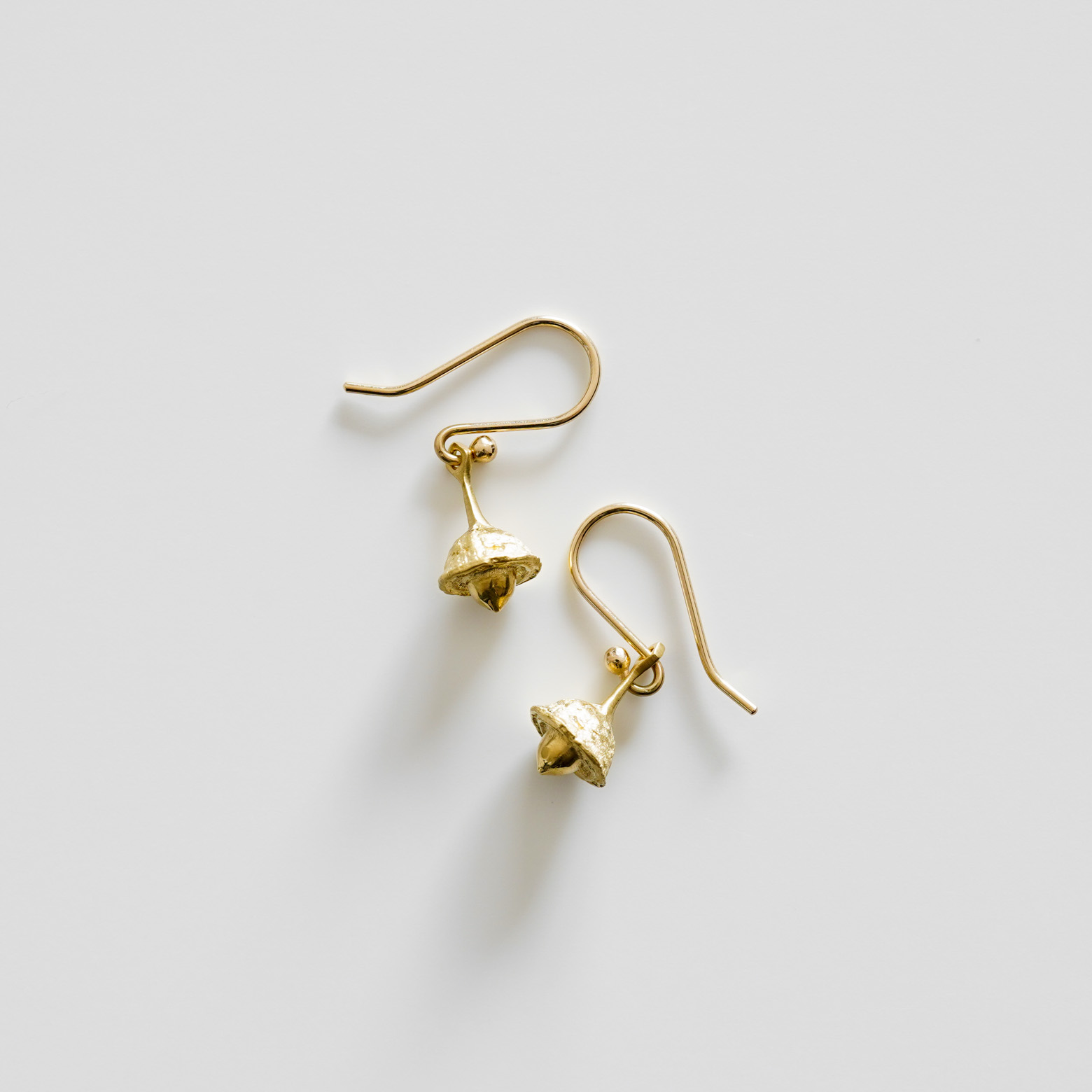 Tiny Eucalyptus Seed Bells Earrings (Gabriella Kiss) - SOURCE objects