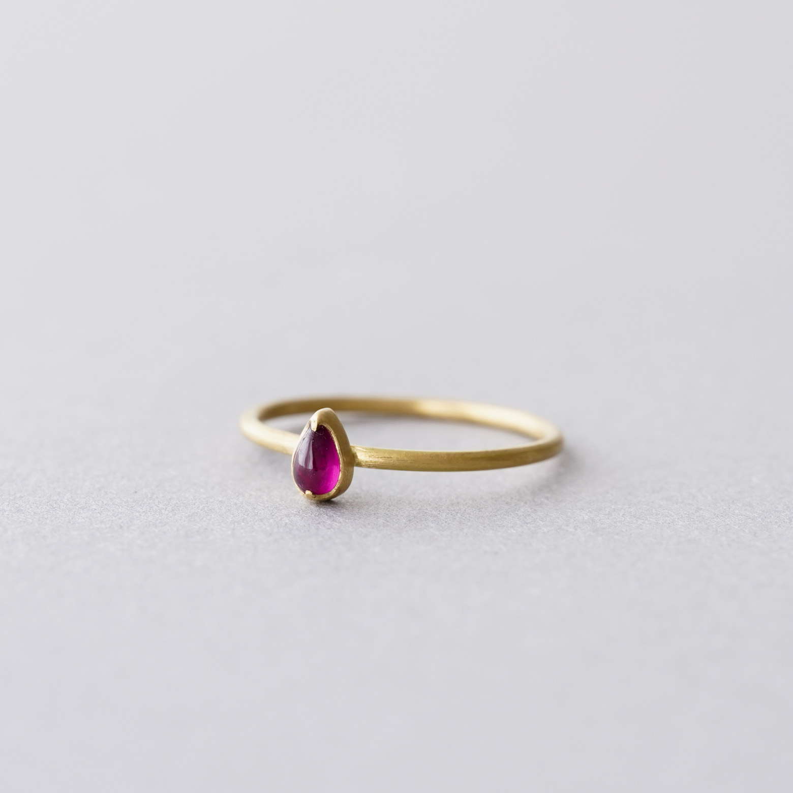 Tiny Pear Shape Ruby Ring (Gabriella Kiss) - SOURCE objects